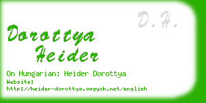 dorottya heider business card